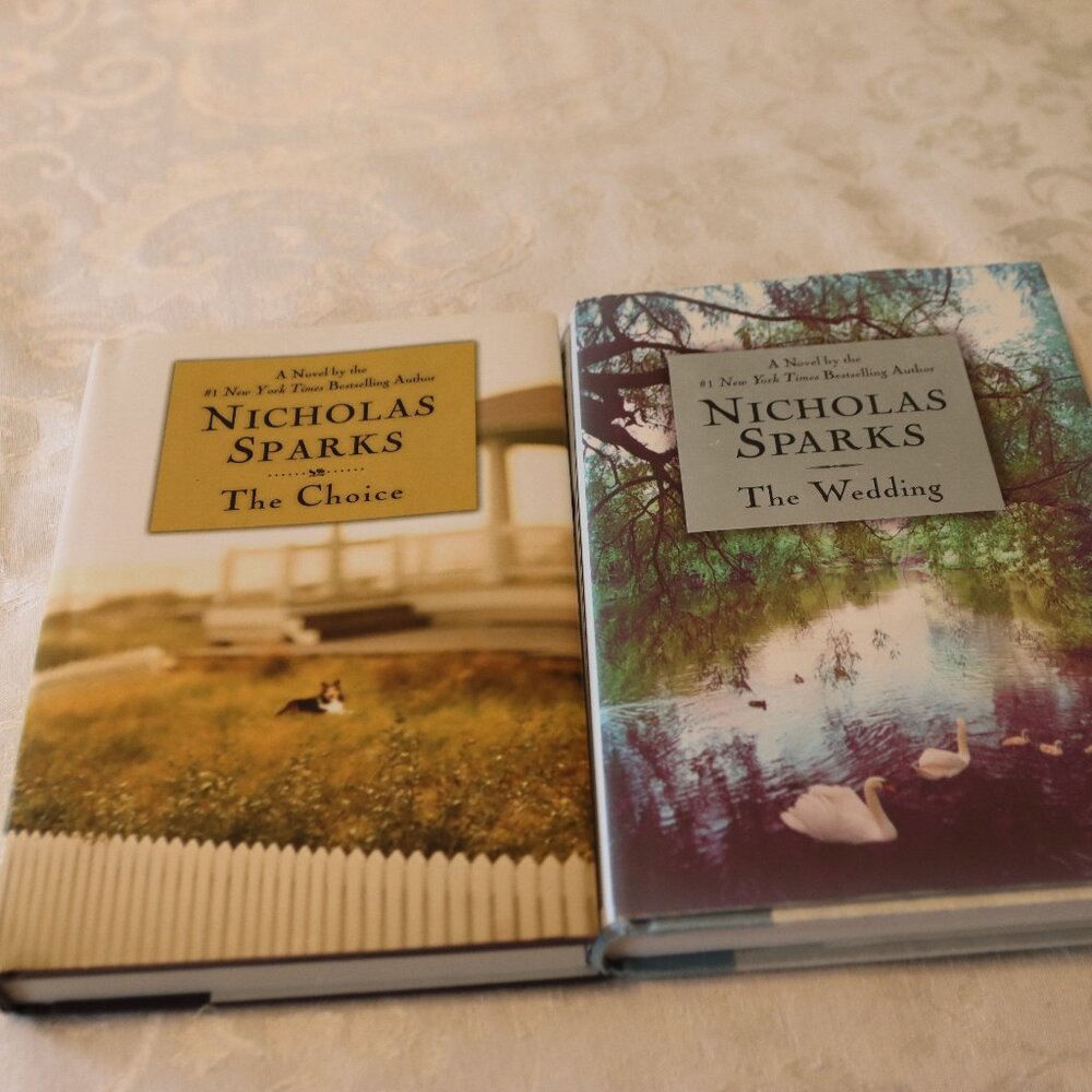 Nicholas Sparks Set of 2 Hardback Books:  The Choice and The Wedding